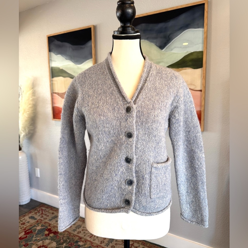 Gray Women's Sweater Cardigan